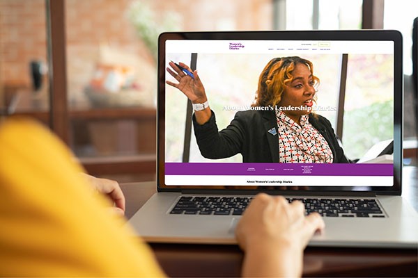 women-leadership-diaries-screenshot Person viewing laptop