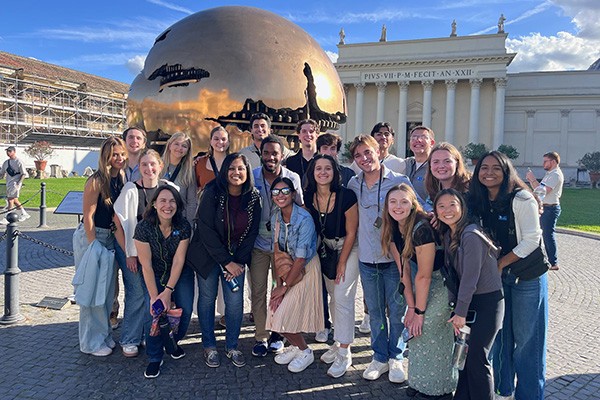 Students and faculty at the Synod in October 2024. Students and faculty at the Synod in October 2024.