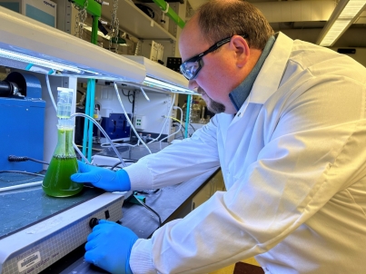 Dr. Eigenbrodt's interest in algae began when he was attempting to use the organism as a biofuel for fuel cells 
