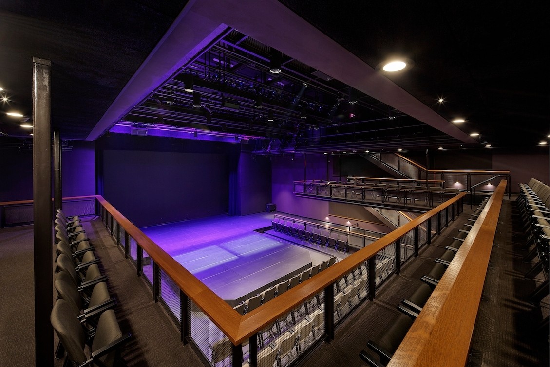 two people in the courtyard theatre