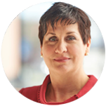 Carol Devlin, MSN, RN Woman in red dress