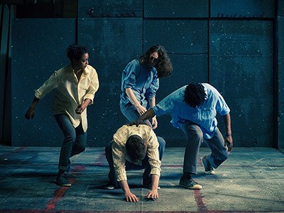 Performers in a producation of "Yes and Yes" Performers in a producation of "Yes and Yes"