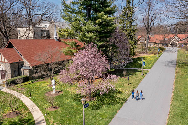 Cabrini Campus in spring